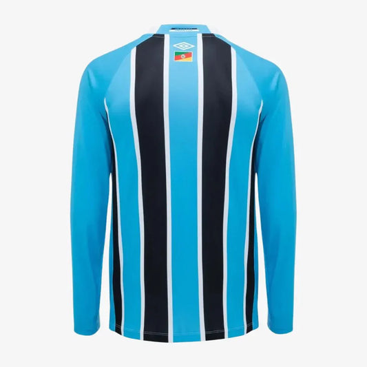 Camisa Umbro Grêmio 2025/26 I Manga Longa Patrocinio